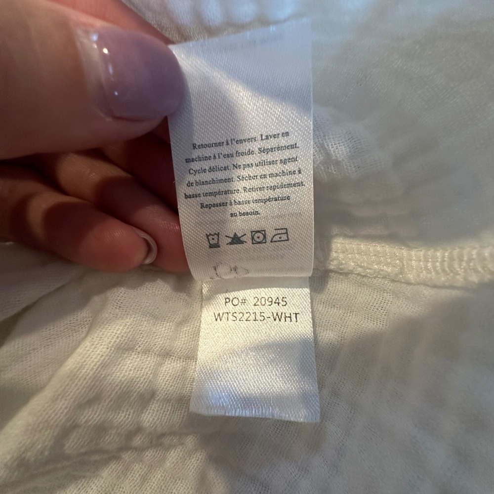 Faherty White Ribbed Scoop Neck Tank Top - Picture 13 of 13